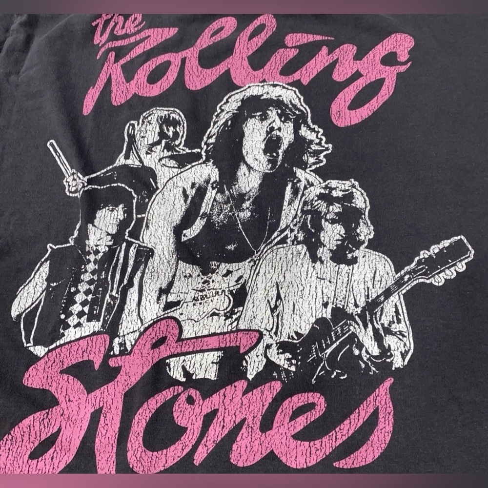 Rolling Stones Black Graphic T-Shirt - Picture 3 of 4
